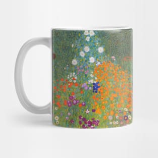 Gustav Klimt Flower Garden Famous Art Mug